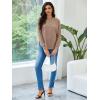 imageMakeMeChic Womens Maternity TShirt Long Sleeve Split Side Pregnancy Tee TopsMbrown
