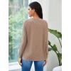 imageMakeMeChic Womens Maternity TShirt Long Sleeve Split Side Pregnancy Tee TopsMbrown