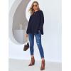 imageMakeMeChic Womens Maternity TShirt Long Sleeve Split Side Pregnancy Tee TopsNavy Blue