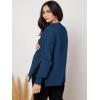 imageMakeMeChic Womens Maternity TShirt Long Sleeve Split Side Pregnancy Tee TopsNavy Blue B