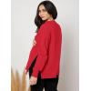 imageMakeMeChic Womens Maternity TShirt Long Sleeve Split Side Pregnancy Tee TopsRed