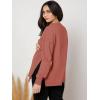 imageMakeMeChic Womens Maternity TShirt Long Sleeve Split Side Pregnancy Tee TopsRedwood