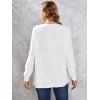 imageMakeMeChic Womens Maternity TShirt Long Sleeve Split Side Pregnancy Tee TopsWhite
