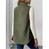 imageMakeMeChic Womens Maternity Vest Jacket Corduroy Sleeveless Button Down Jackets BlazerArmy Green