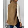 imageMakeMeChic Womens Maternity Vest Jacket Corduroy Sleeveless Button Down Jackets BlazerKhaki