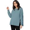 imageMakeMeChic Womens Maternity TShirt Long Sleeve Split Side Pregnancy Tee TopsCadet Blue