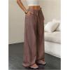 imageMakeMeChic Womens Casual Wide Leg Pants Summer Beach Palazzo PantsDusty Pink