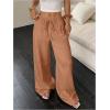 imageMakeMeChic Womens Casual Wide Leg Pants Summer Beach Palazzo PantsOrange