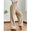 imageMakeMeChic Womens Fuzzy Pajama Pants Leopard Cheetah Print Teddy Cute Lounge PantsApricot