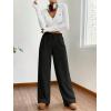 imageMakeMeChic Womens Fuzzy Pajama Pants Leopard Cheetah Print Teddy Cute Lounge PantsBlack