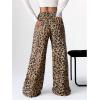 imageMakeMeChic Womens Fuzzy Pajama Pants Leopard Cheetah Print Teddy Cute Lounge PantsLeopard