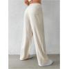 imageMakeMeChic Womens Linen Pants Wide Leg Summer Dressy Trousers with PocketApricot