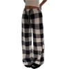 Plaid Black White