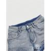 imageMakeMeChic Womens Y2K Denim Shorts Rhinestone Sparkly Embroidery Gothic Punk Jean ShortsBlue a