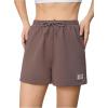 imageMakeMeChic Womens Sweat Shorts Summer Casual Running Track Workout ShortsMocha Brown a