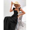imageMakeMeChic womens SpaghettiB Black