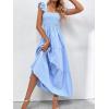 imageMakeMeChic womens SpaghettiBlue