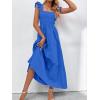 imageMakeMeChic womens SpaghettiRoyal Blue