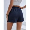 imageMakeMeChic Womens Bow Knot Skorts Wrap Front Wide Leg High Waisted Summer ShortsBlue a