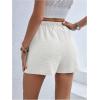 imageMakeMeChic Womens Bow Knot Skorts Wrap Front Wide Leg High Waisted Summer ShortsWhite