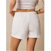 imageMakeMeChic Womens Cherry Shorts Straight Leg Summer Shorts with PocketWhite B