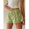 imageMakeMeChic Womens Sequin Mini Shorts Low Waisted Summer Boxer ShortsGreen