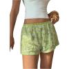 imageMakeMeChic Womens Sequin Mini Shorts Low Waisted Summer Boxer ShortsGreen
