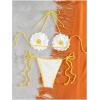 imageMakeMeChic Womens Crochet Knit Cover Up Set Strawberry Halter Bikini Top and Thong Swimsuit SetWhite and Yellow