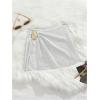 imageMakeMeChic Womens Swim Beach Cover Ups Knit Mini Skirt for Bathing Suit SwimwearWhite