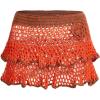 imageMakeMeChic Womens 3D Flower Crochet Skirt Summer Beach Cover Up Mini SkirtsOrange