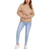 imageMakeMeChic Womens Casual Long Sleeve Crew Neck Oversized Sweatshirt Pullover TopsKhaki