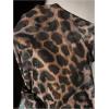 imageMakeMeChic Womens Plus Size Y2k Dress Leopard Print Long Sleeve Mock Neck Mesh Sheer Mini DressesBrown