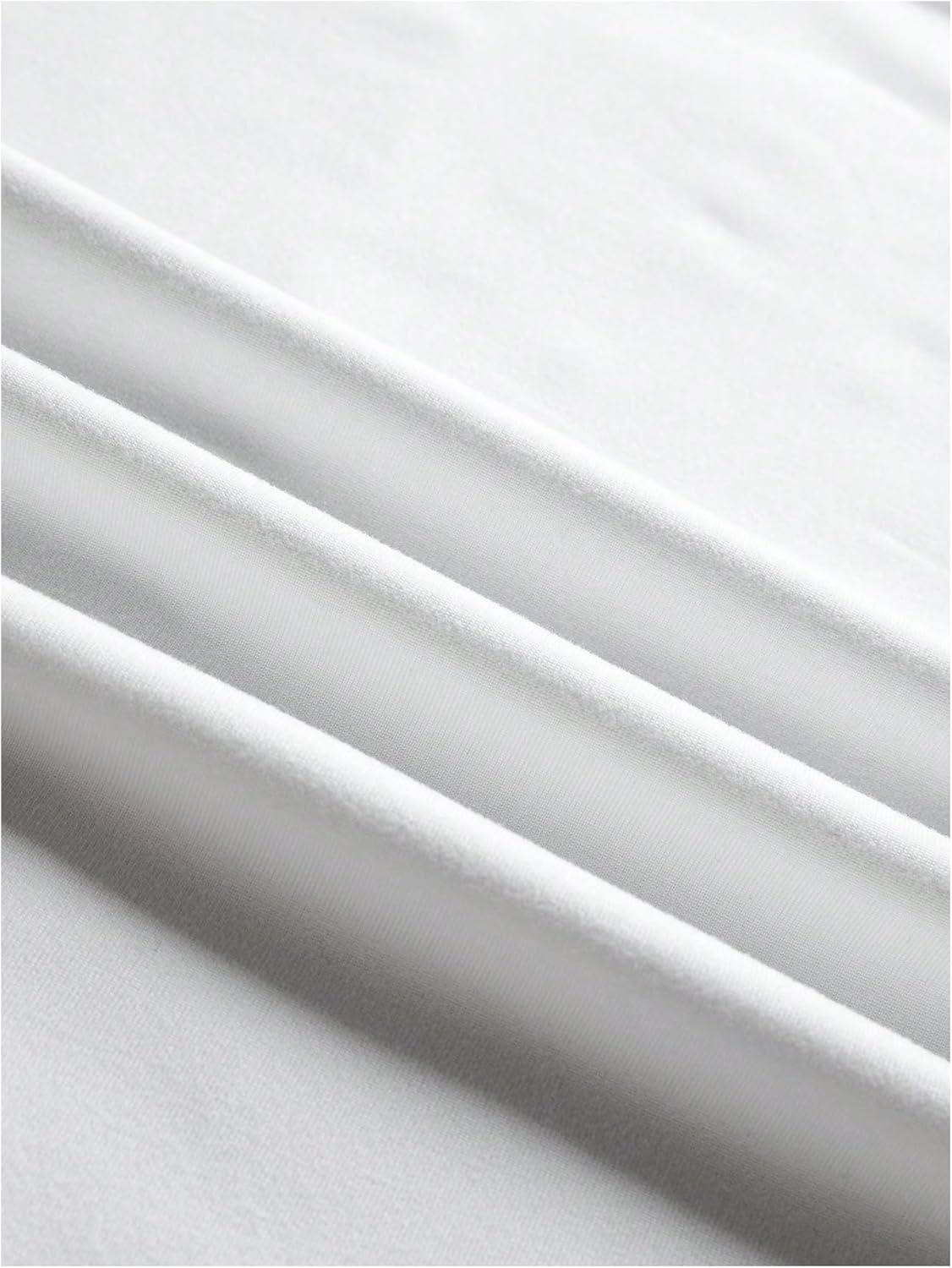 imageMakeMeChic Womens Graphic Print Tee Round Neck Short Sleeve Slim Fitted Crop Y2K T Shirt TopWhite E