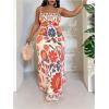 imageMakeMeChic Womens Plus Size Floral Boho Dress Beach Vacation Sleeveless Shirred Boho Maxi DressesMulticolor