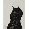 imageMakeMeChic Womens Plus Size Summer Halter Dress Sleeveless Bodycon Y2K Mini DressesBlack