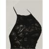imageMakeMeChic Womens Plus Size Summer Halter Dress Sleeveless Bodycon Y2K Mini DressesBlack
