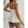 imageMakeMeChic Womens Maternity Summer Tops Lace Spaghetti Strap Sleeveless Pregnancy Peplum Cami TopsApricot