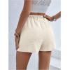imageMakeMeChic Womens Wrap Skirt Skorts Bow Shorts Wide Leg High Waisted Summer ShortsApricot