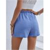 imageMakeMeChic Womens Wrap Skirt Skorts Bow Shorts Wide Leg High Waisted Summer ShortsBlue