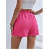 imageMakeMeChic Womens Wrap Skirt Skorts Bow Shorts Wide Leg High Waisted Summer ShortsHot Pink