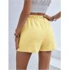 imageMakeMeChic Womens Wrap Skirt Skorts Bow Shorts Wide Leg High Waisted Summer ShortsYellow