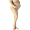 imageMakeMeChic Womens Maternity Pantyhose Stocking Sheer Over The Belly Pregnancy TightsApricot