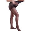 imageMakeMeChic Womens Maternity Pantyhose Stocking Sheer Over The Belly Pregnancy TightsBlack