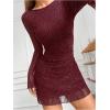 imageMakeMeChic Womens Cheetah Print Mini Dress Y2k Bell Sleeve Leopard Print Dress Going Out OutfitsRed Striped