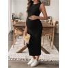 imageMakeMeChic Womens Maternity Dress Sleeveless Pregnancy Tank Crew Neck Casual Bodycon Maxi DressesBlack
