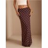 imageMakeMeChic Maxi Long Skirt for Women Mesh Y2k Summer Floral Flowy SkirtBrown