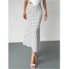 imageMakeMeChic Maxi Long Skirt for Women Mesh Y2k Summer Floral Flowy SkirtPolka Dots Midi