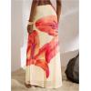 imageMakeMeChic Maxi Long Skirt for Women Mesh Y2k Summer Floral Flowy SkirtYellow