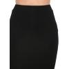 imageMakeMeChic Womens Fall Black Skirt Basic Below Knee Stretchy Pencil SkirtsBlack