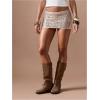 imageMakeMeChic Womens Sequin Mini Skirt Low Waisted Sparkly Micro Pencil SkirtGold